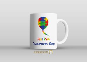 Autism Awarness Day Mok 11oz Wit 