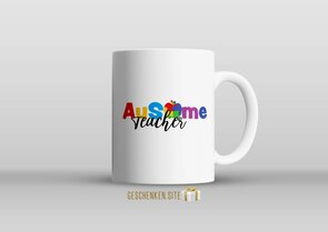 Ausome teacher Mok 11oz Wit 