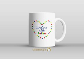 Someone with autism Mok 11oz Wit 