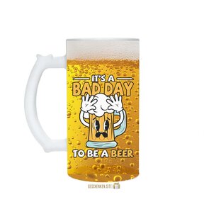 It's a Bad Day to Be a Beer 16oz glazen bierpul 