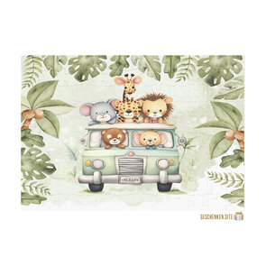Jungle Safari Puzzel 19,5 x 28 cm - Karton 120 stukjes