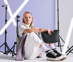 Felt accessory bag - Personalizable