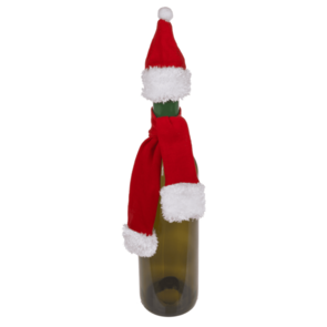 Kerstmuts & Sjaal voor Wijnfles} Kerstmuts & Sjaal voor Wijnfles