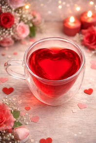 Dubbelwandige Thermoglas – Hartvormig (Set van 2)